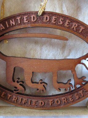 NIB Harvey Trading Co Painted Desert Petrified Forest Cat Christmas Ornament